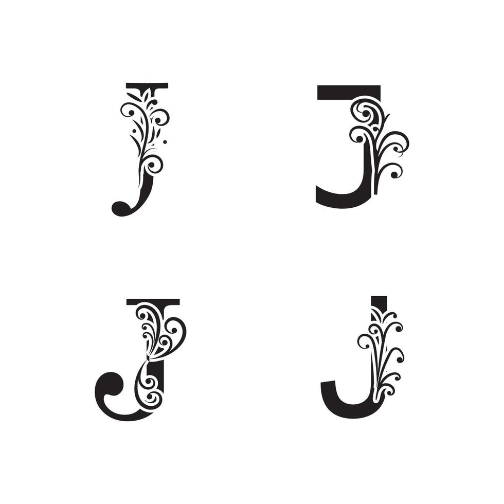 diseño de icono de vector de plantilla de logotipo de letra j