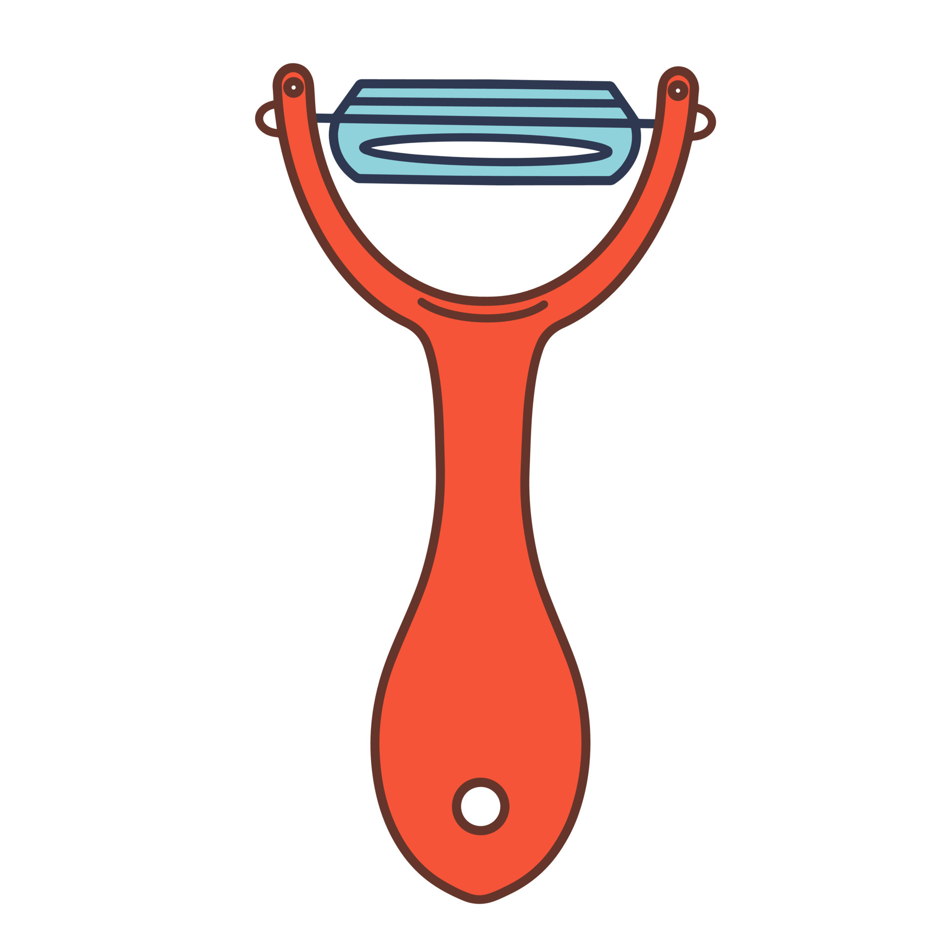 icono de vector de pelador. ilustración dibujada a mano aislada sobre