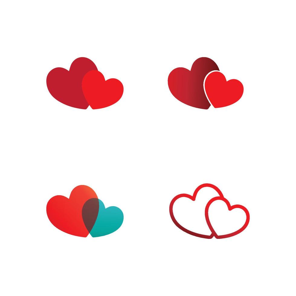 corazón y amor vector ilustración diseño icono signo romántico