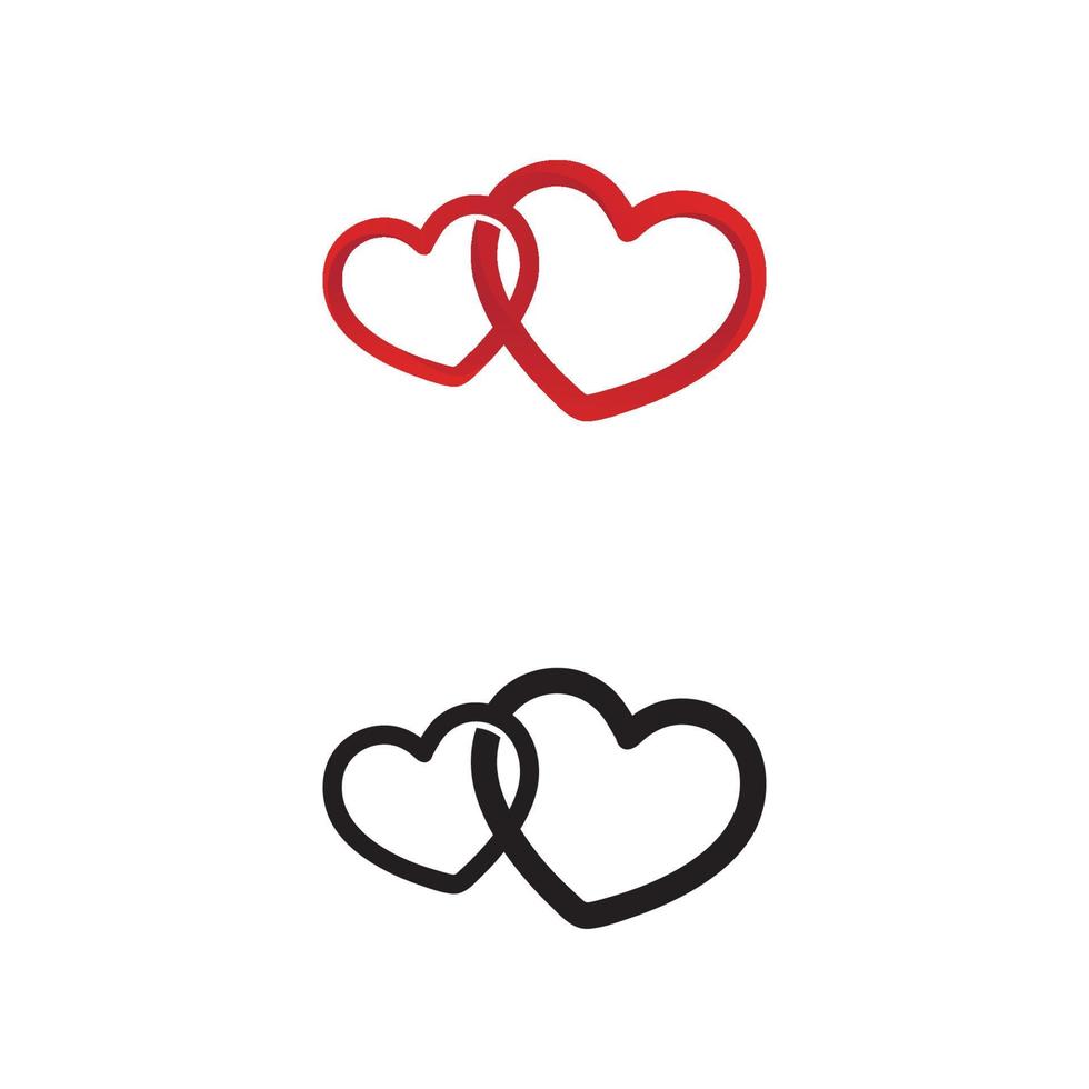 heart and  Love Vector illustration design icon sign romantic