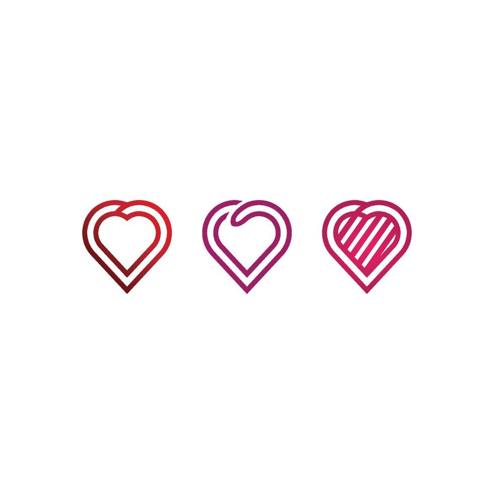 heart and  Love Vector illustration design icon sign romantic