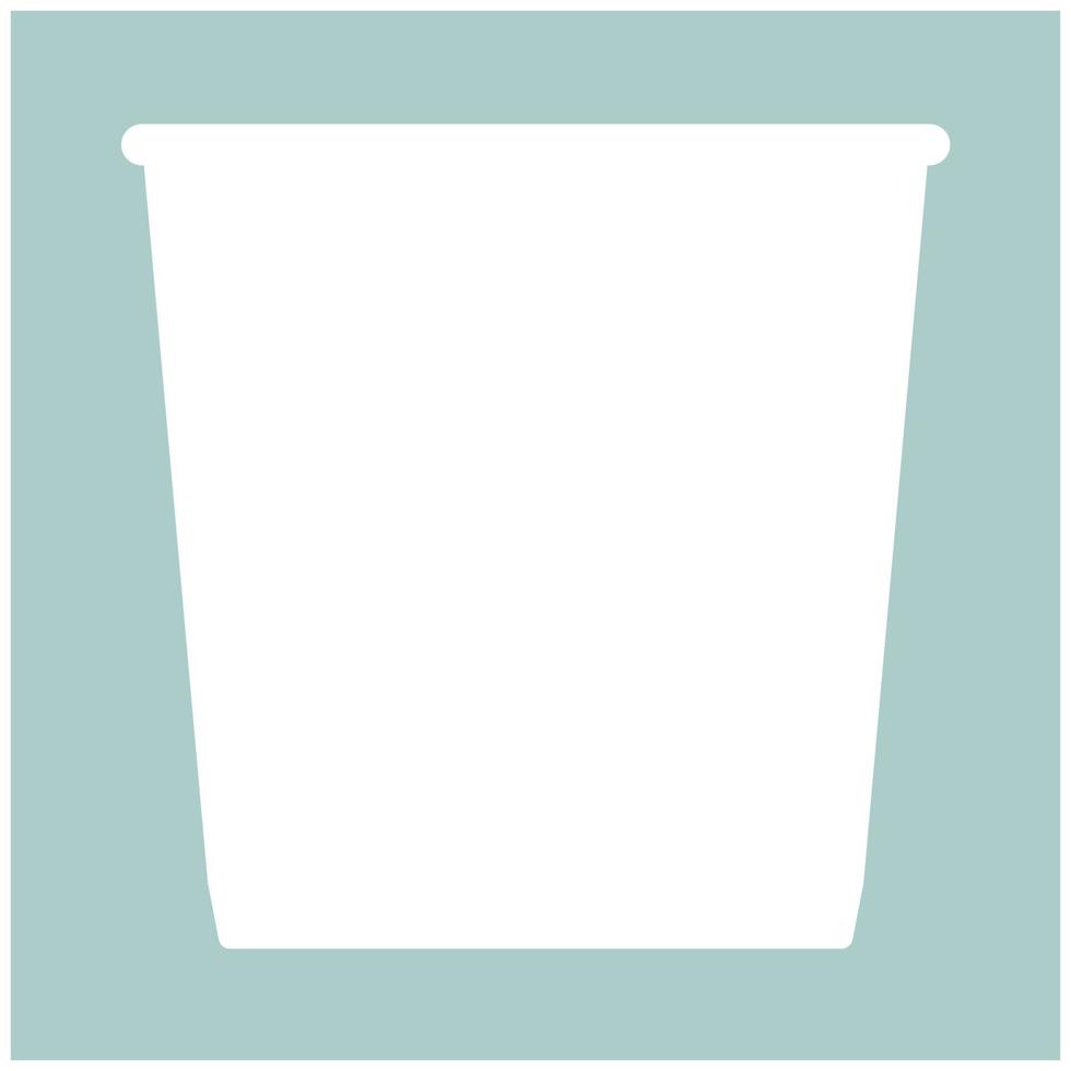 Trash bucket the white color icon vector