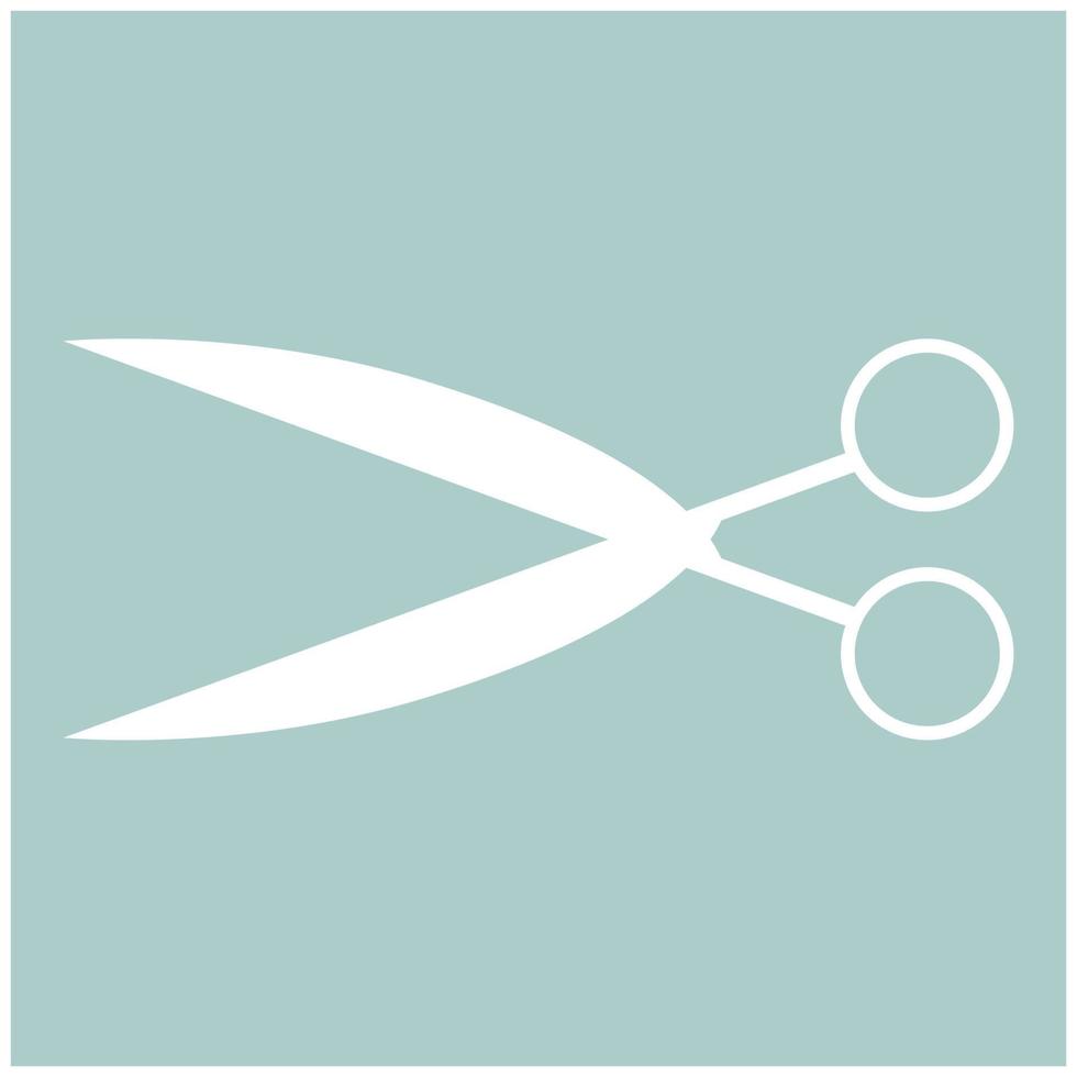 Scissors the white color icon vector