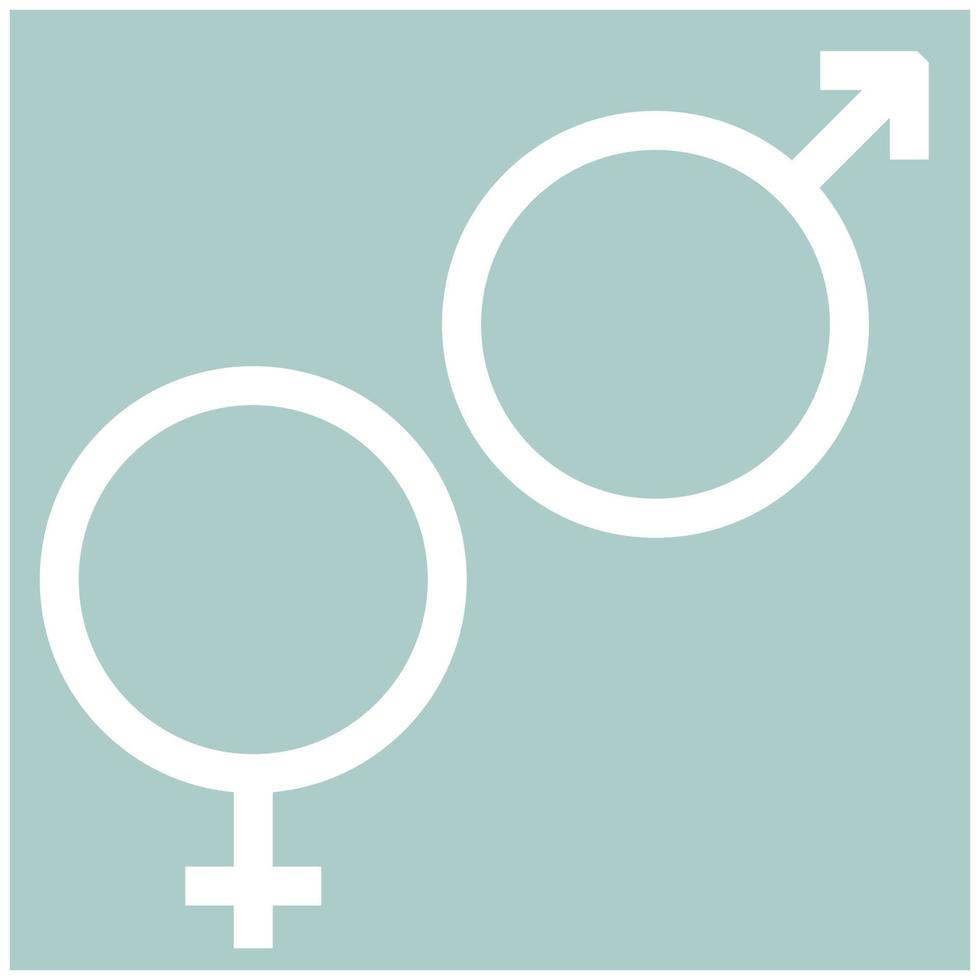 Venus and Mars symbol the white color icon vector
