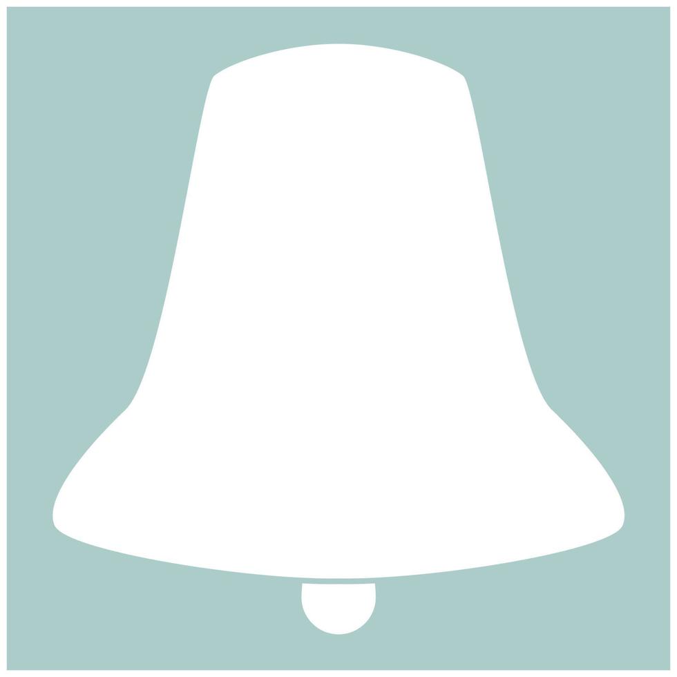 Bell the white color icon vector