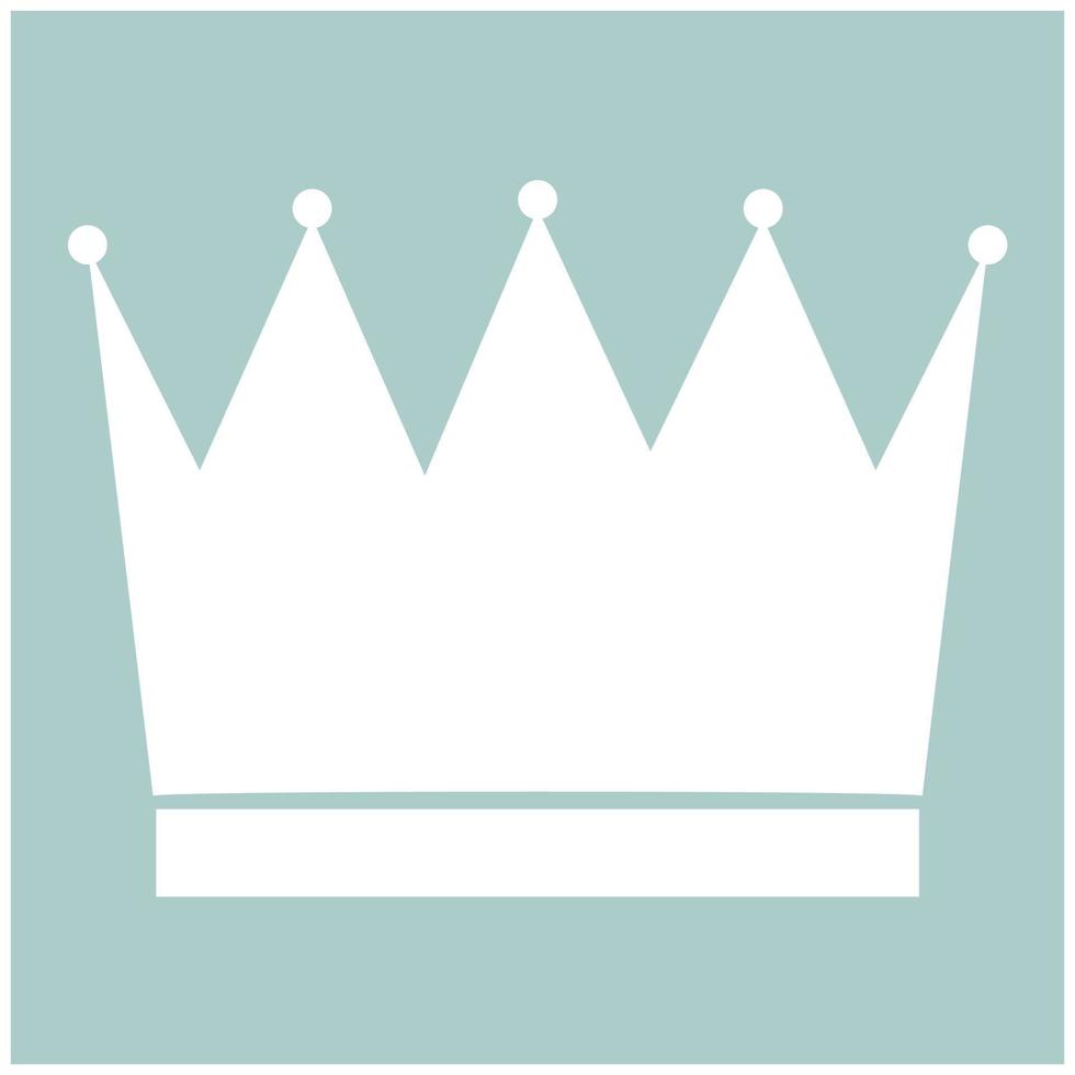 Crown the white color icon vector