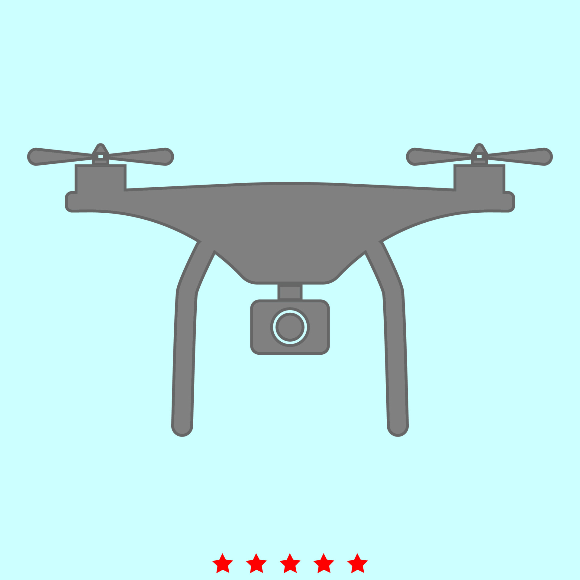 Drone grey color icon 5267545 Vector Art at Vecteezy