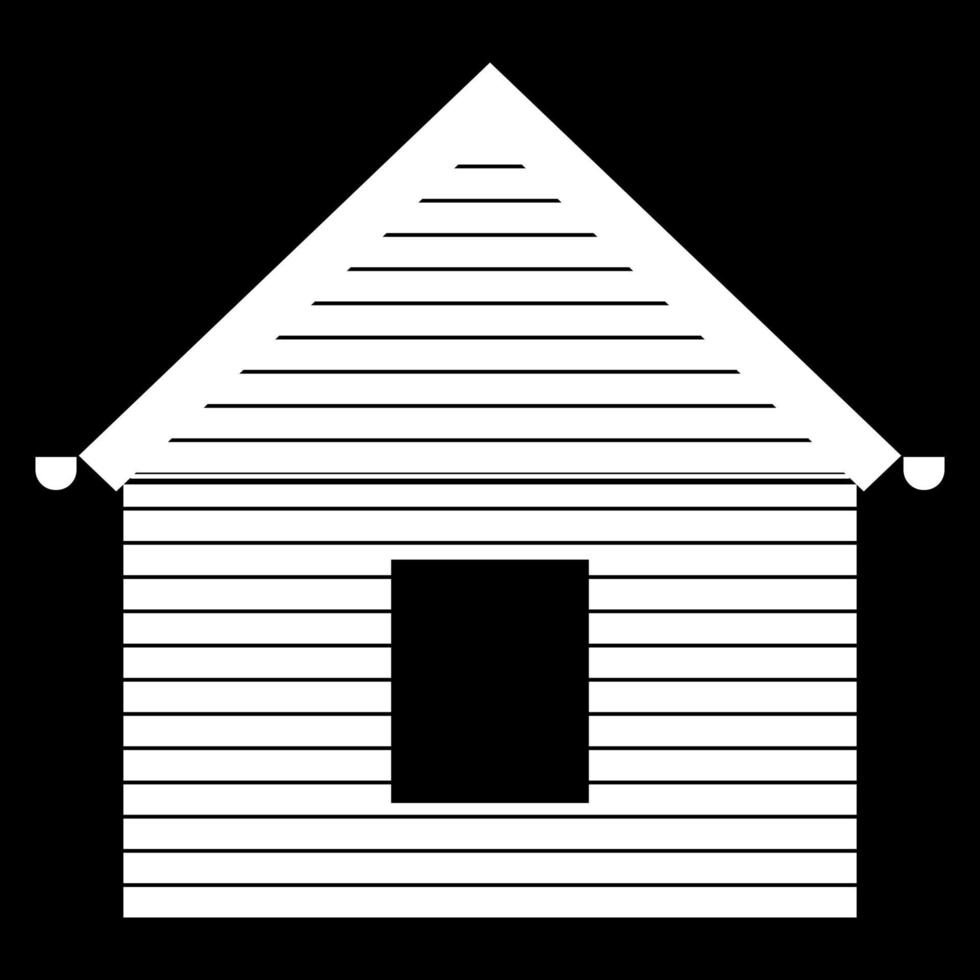 Siding front icon white color vector illustration image flat style