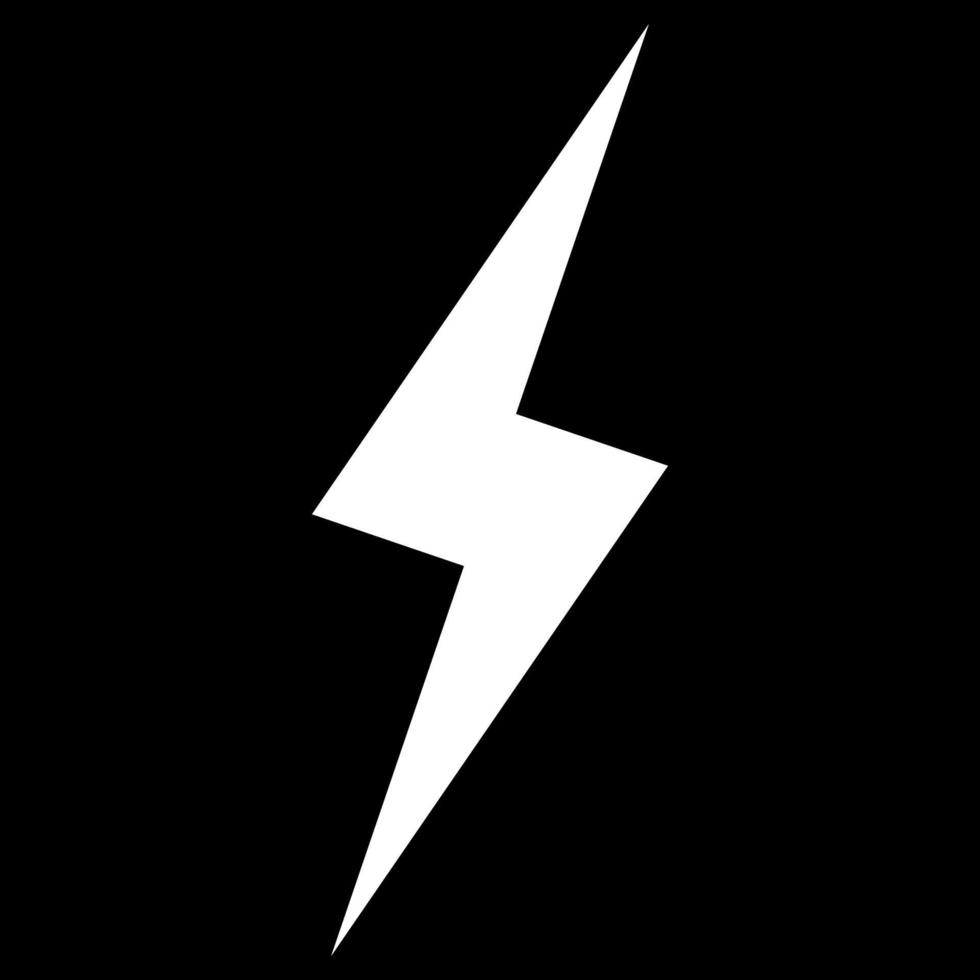 Lightning white icon 5267596 Vector Art at Vecteezy