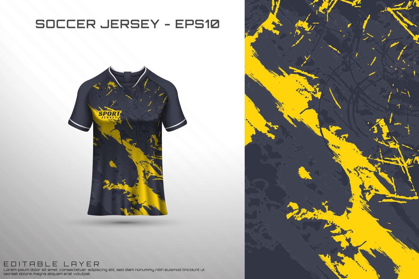 Sports jersey and t-shirt template sports jersey design vector mockup.