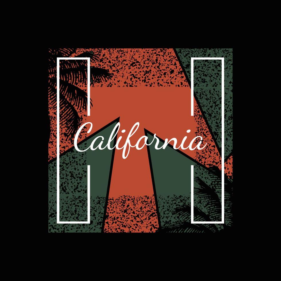 California T Shirt Design vector