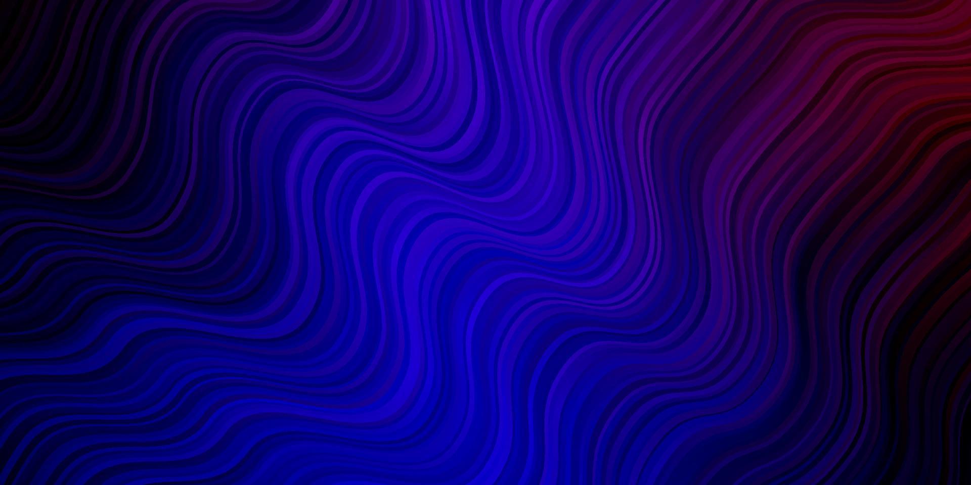 Fondo de vector azul claro, rojo con curvas.