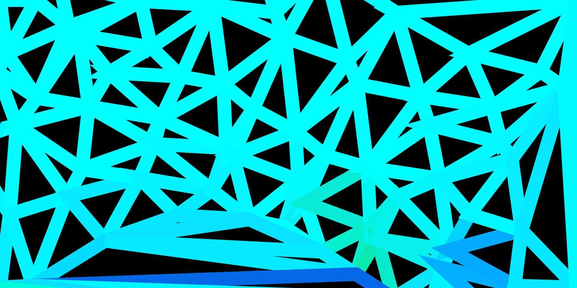 Fondo de pantalla de polígono degradado de vector azul claro, verde.