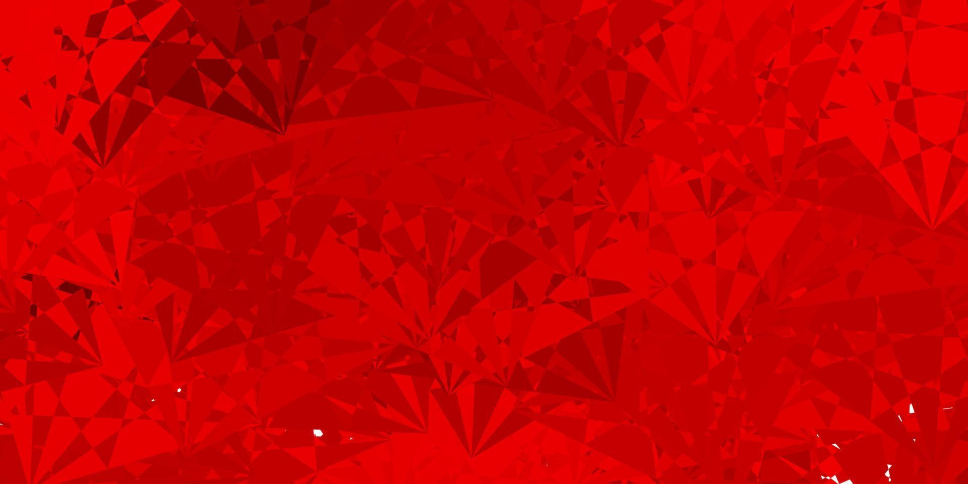 Fondo de vector rojo claro con formas aleatorias.