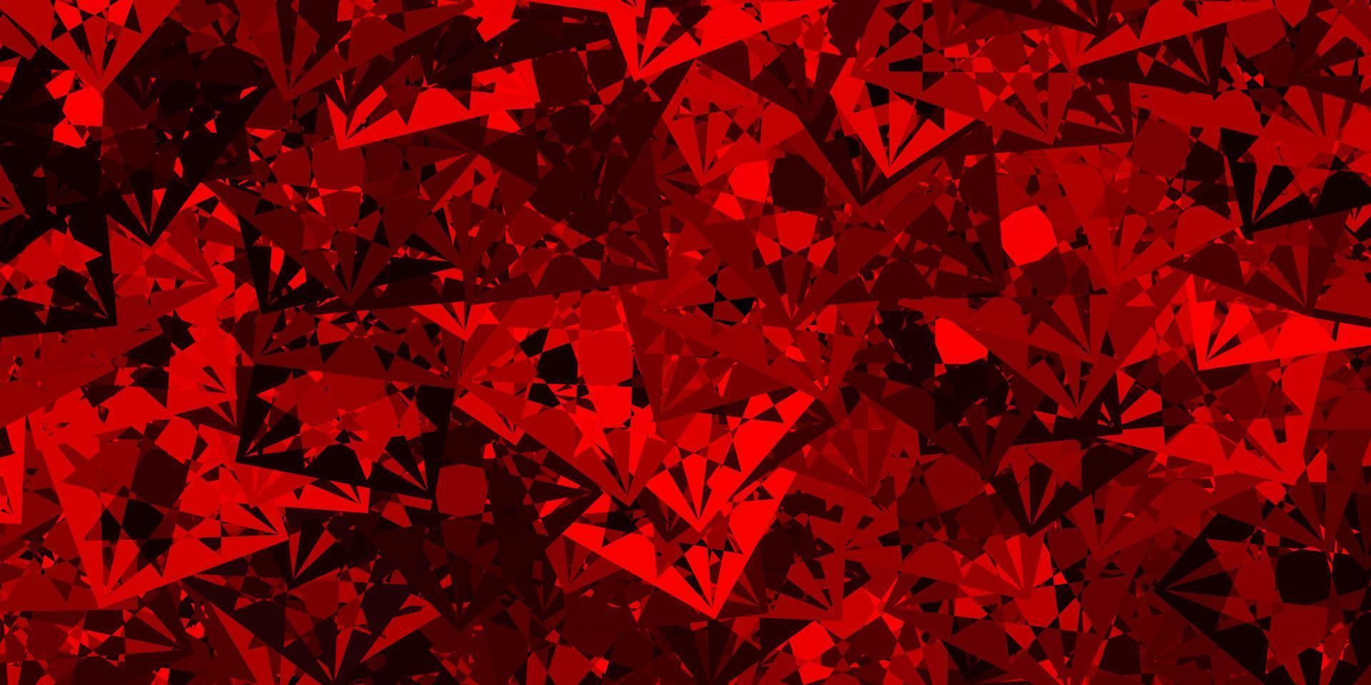 Light Red vector template with triangle shapes.