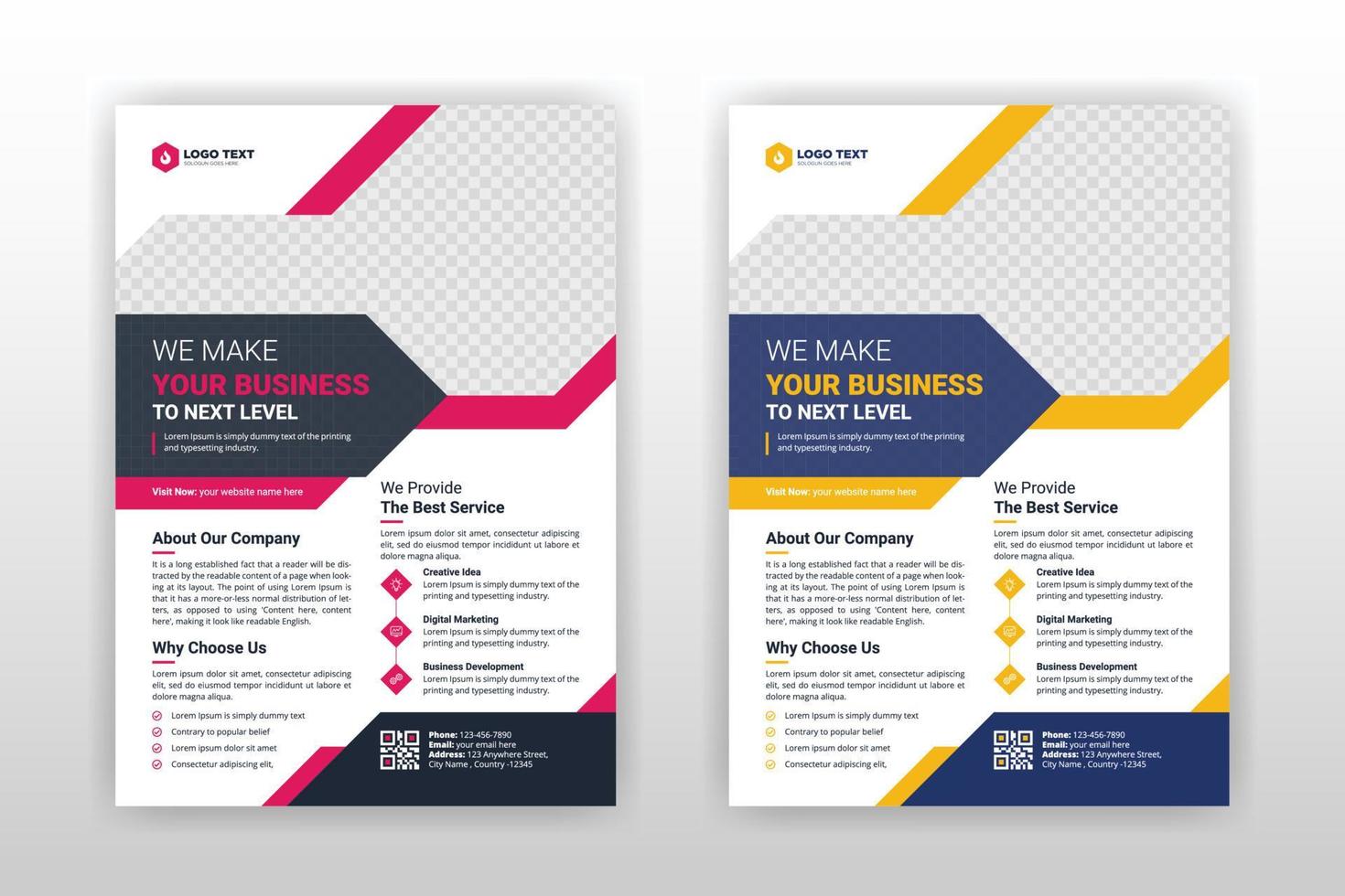 Creative Corporate Business Flyer Brochure Template Design, abstract business flyer, vector template design. Brochure design, cover, annual report, poster, flyer
