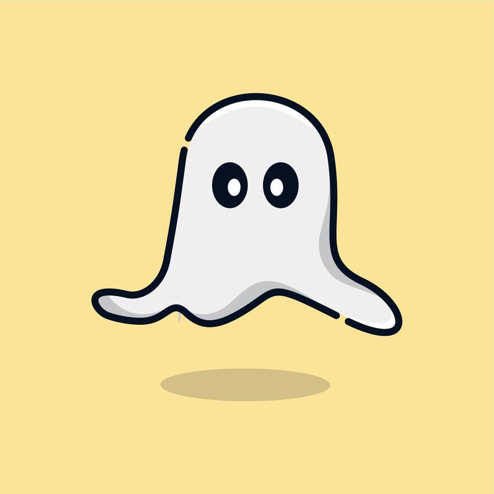 Illustration vector graphic of a ghost