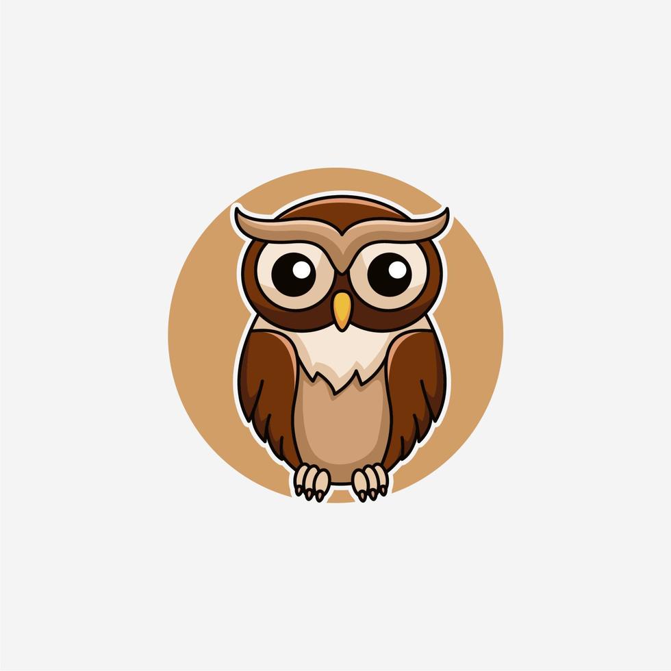 Illustration vector graphic of a owl
