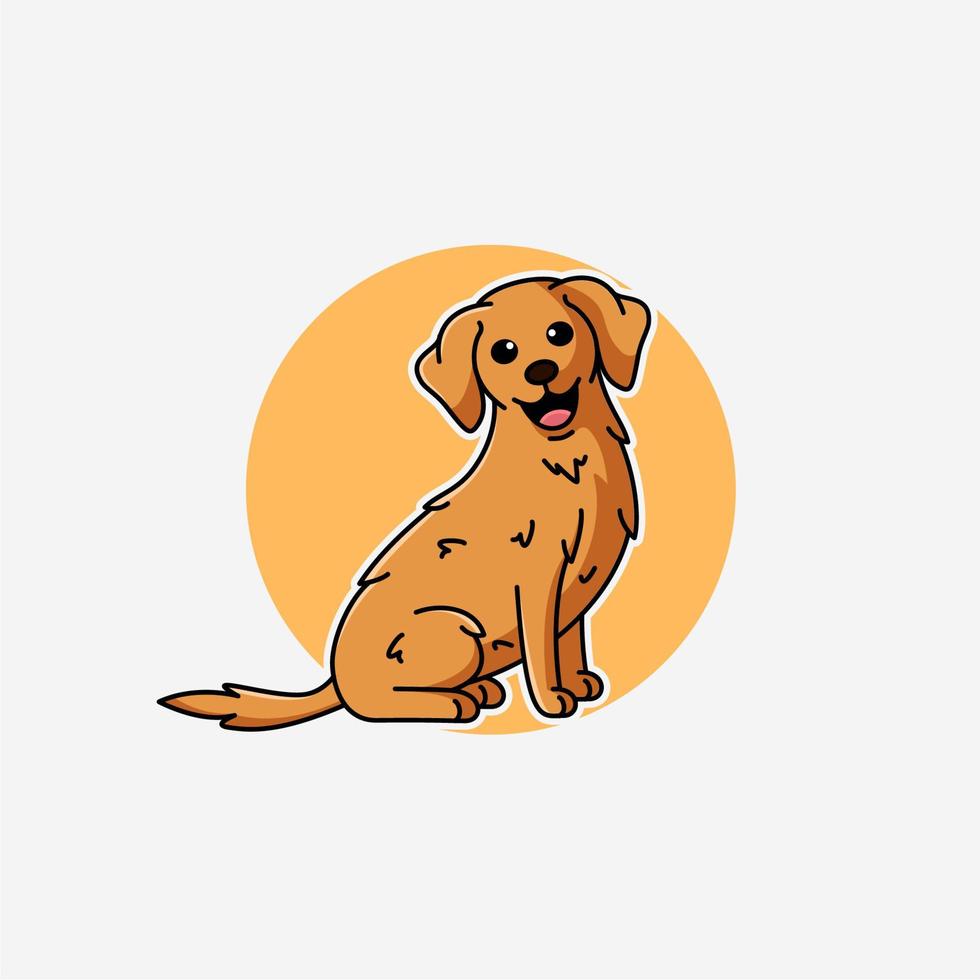 ilustración vectorial gráfico de perro vector