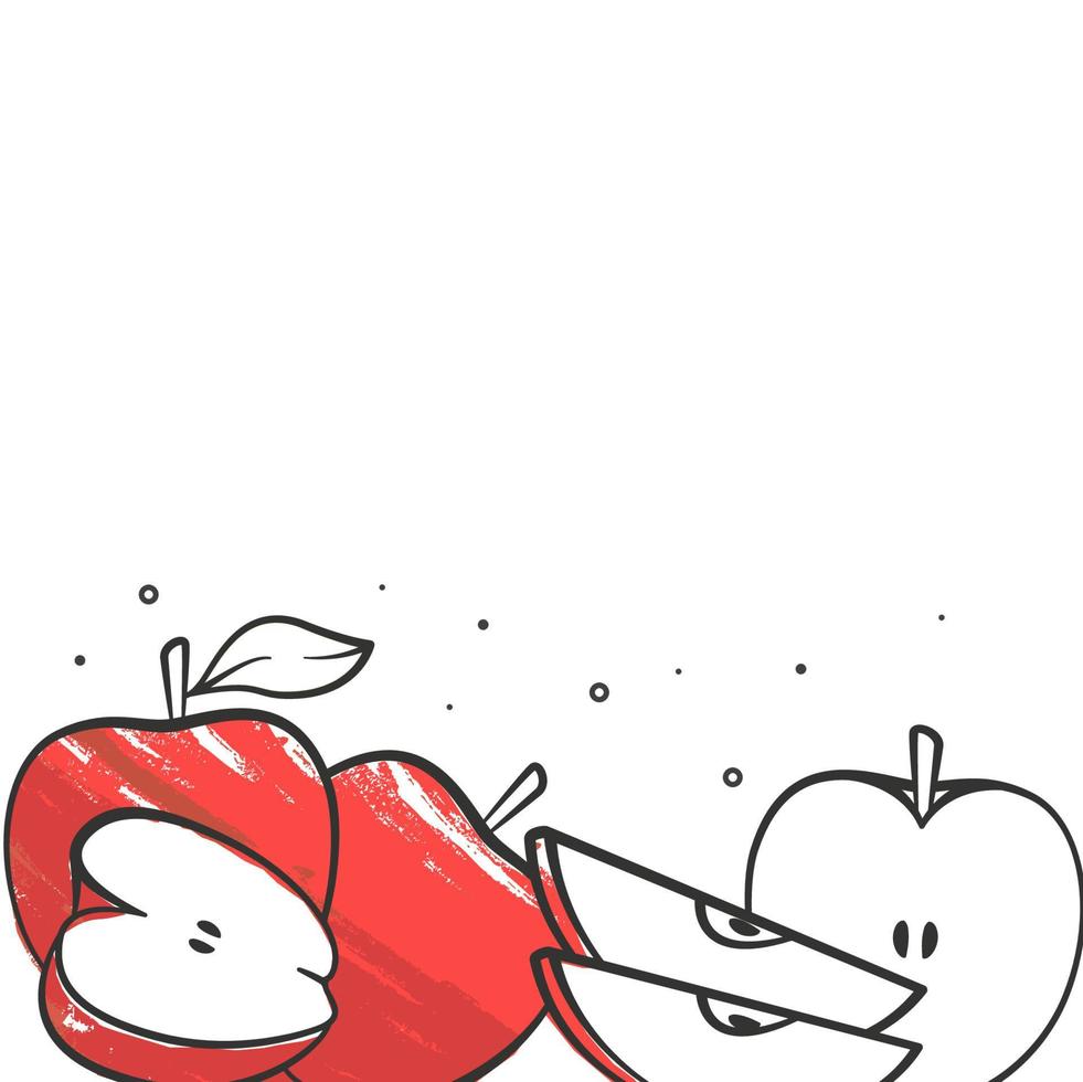 Illustration vector graphic of apple