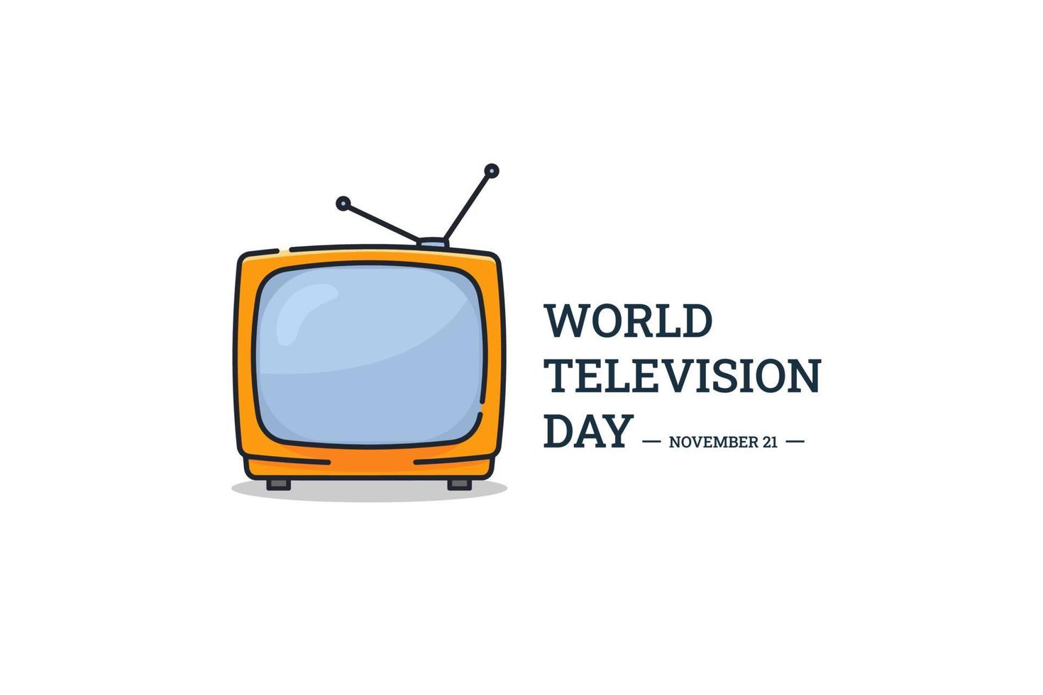 Illustration vector graphic of World Television Day