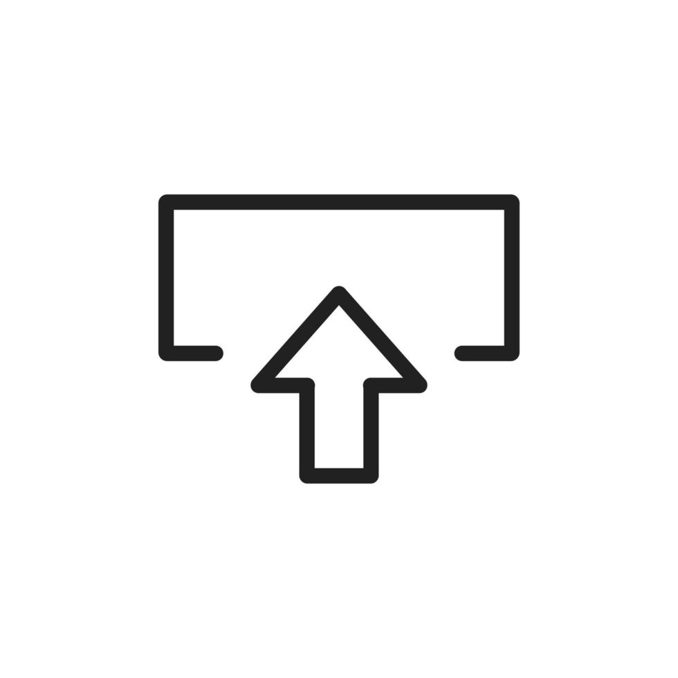 Upload icon vector