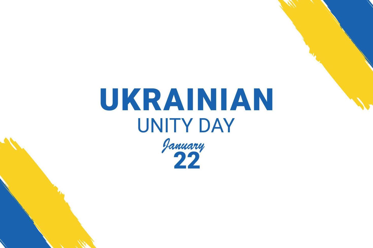 Vector graphic of Ukrainian Unity Day