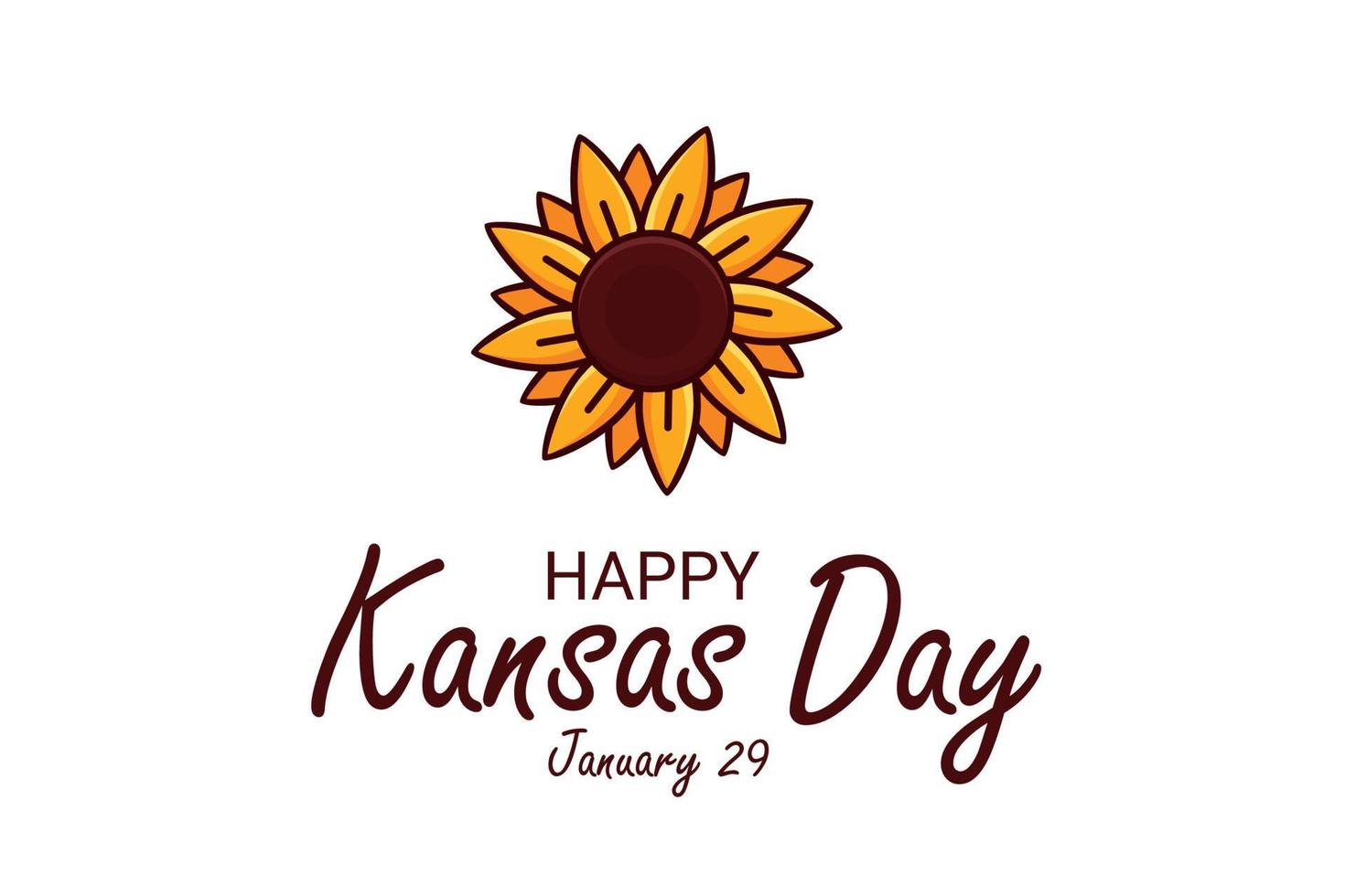 Vector graphic of Kansas Day