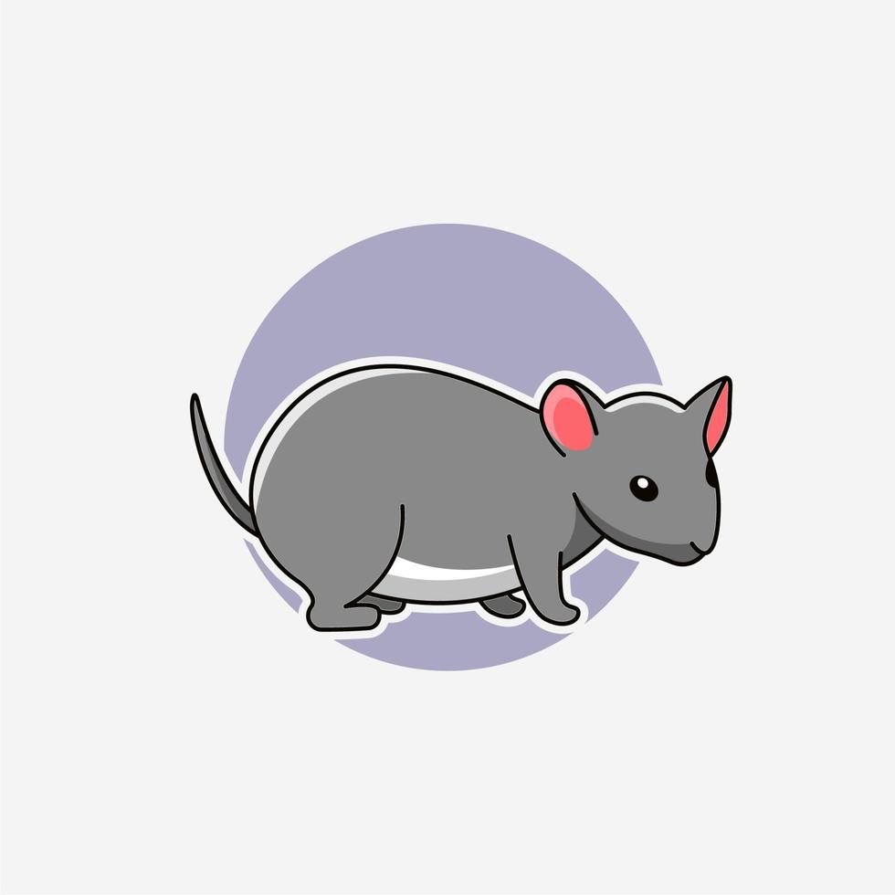 Illustration vector graphic of a rat