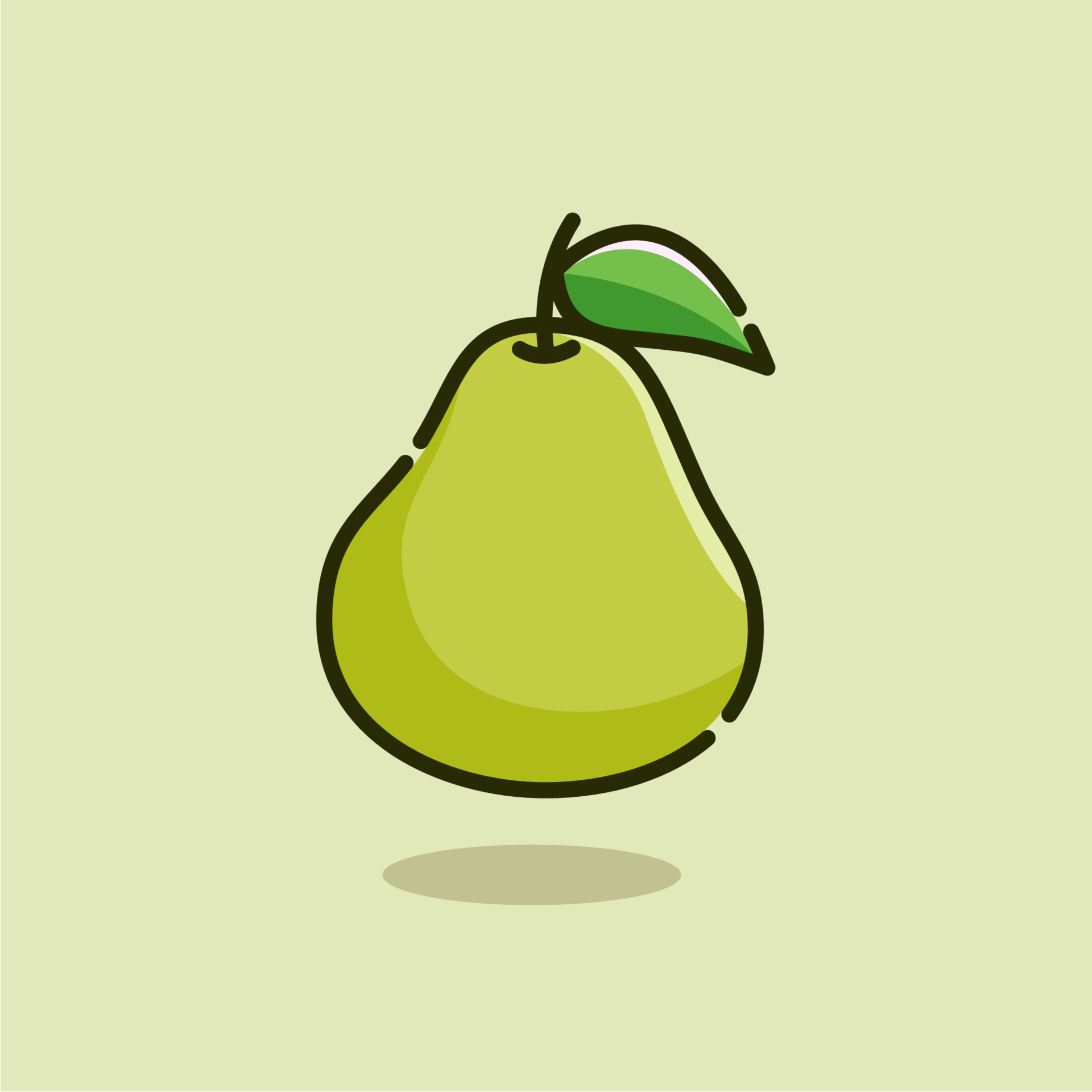 Illustration vector graphic of Pear 5269536 Vector Art at Vecteezy