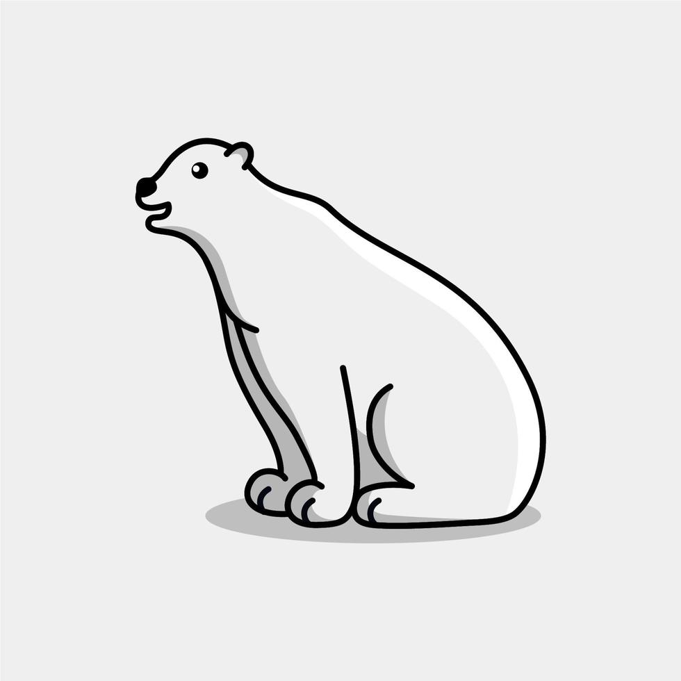 Illustration vector graphic of Polar Bear