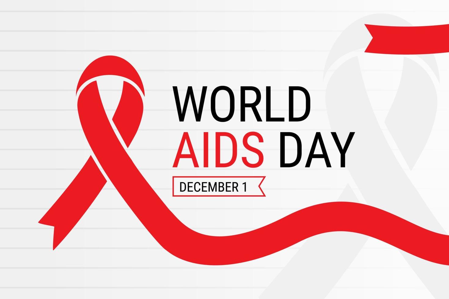 Illustration vector graphic of World AIDS Day