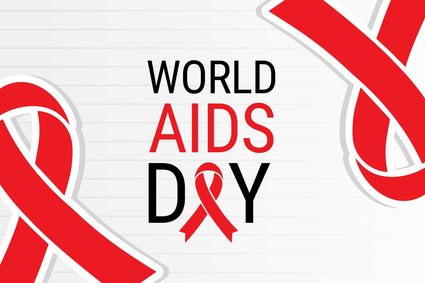 Illustration vector graphic of World AIDS Day