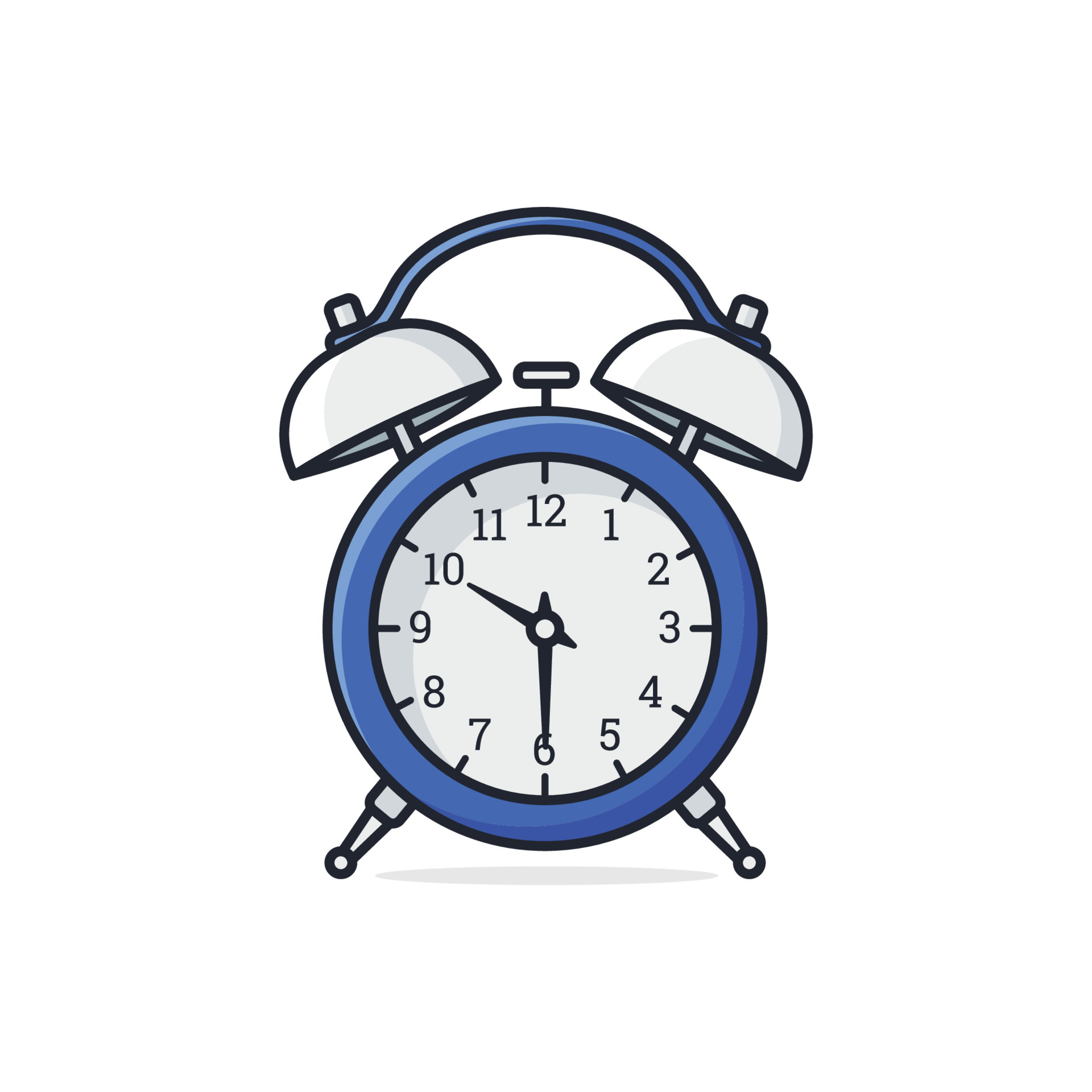 Yellow Ringing Alarm Clock Icon Isolated On White Background Wake Up Time  Desk Clock Vector Illustration In Flat Style Element For Your Design Stock  Illustration - Download Image Now - iStock