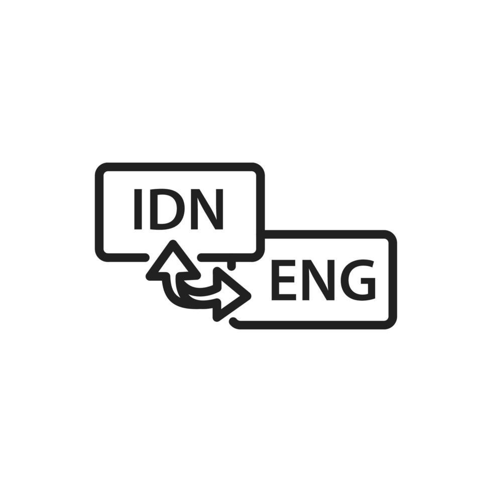 Language translate icon vector