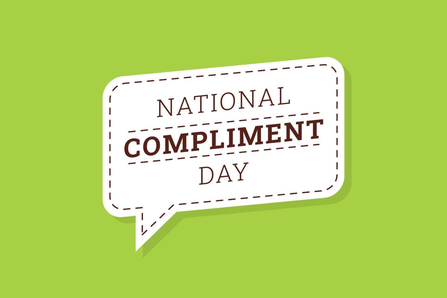 Vector graphic of National Compliment Day