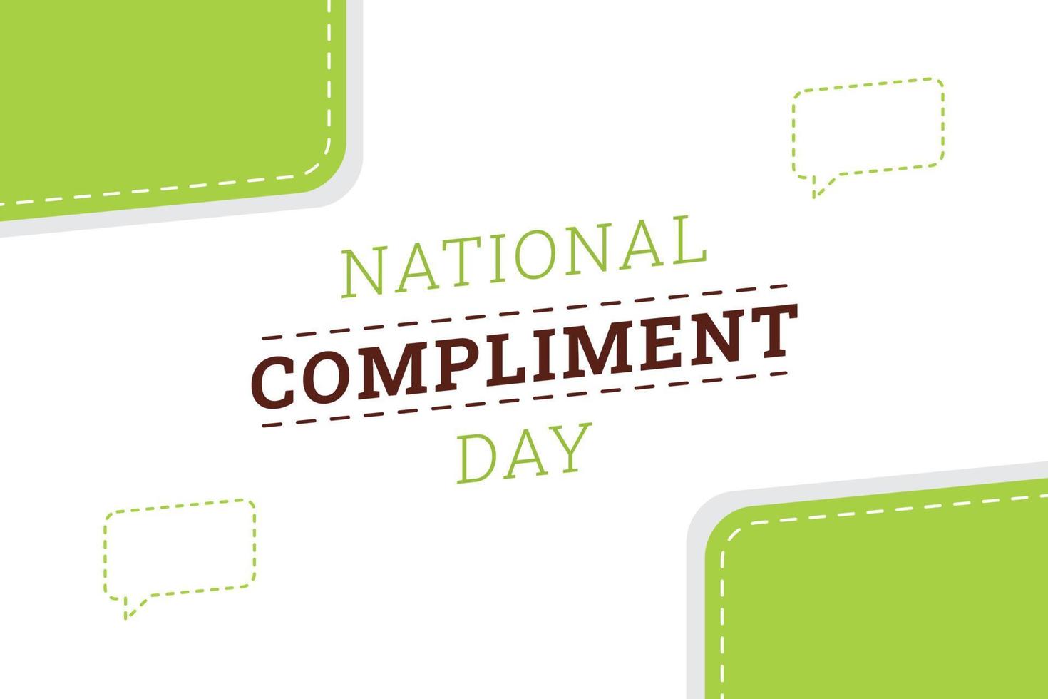 Vector graphic of National Compliment Day