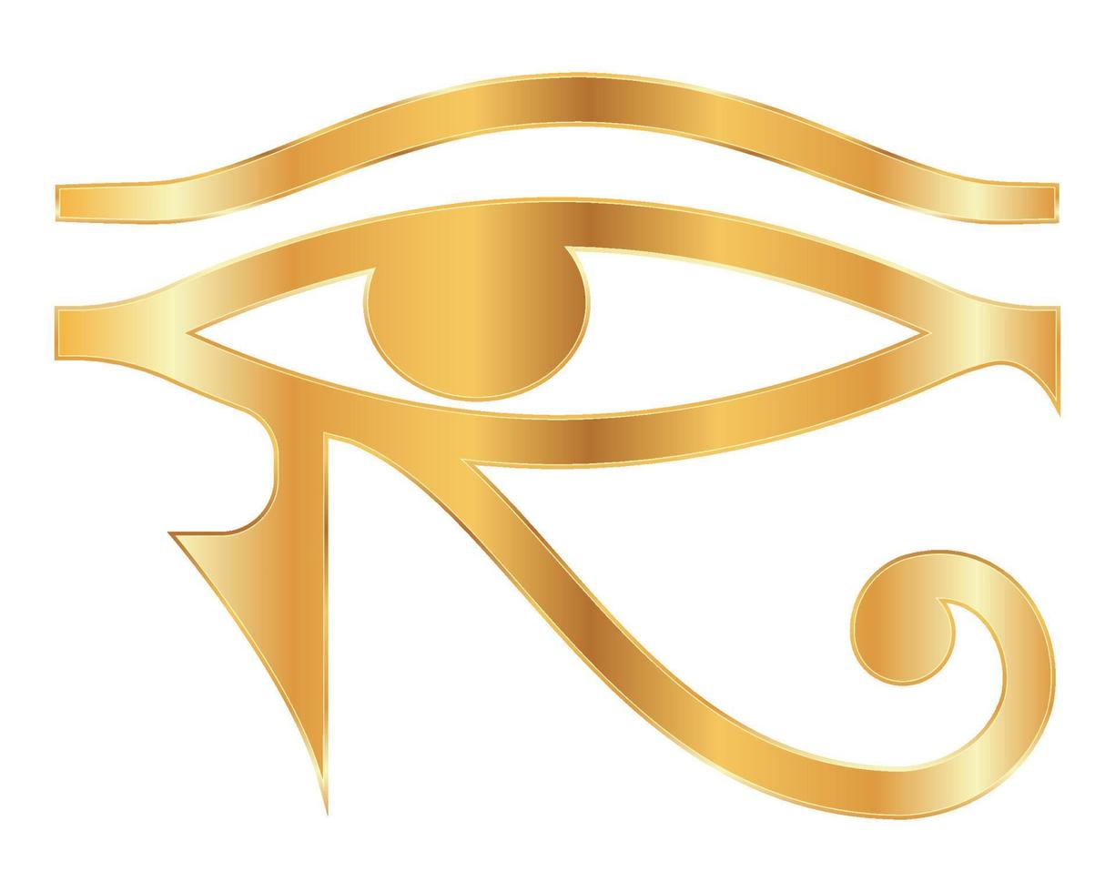 símbolo de la ilustración de vector de Egipto antiguo aislado sobre fondo blanco