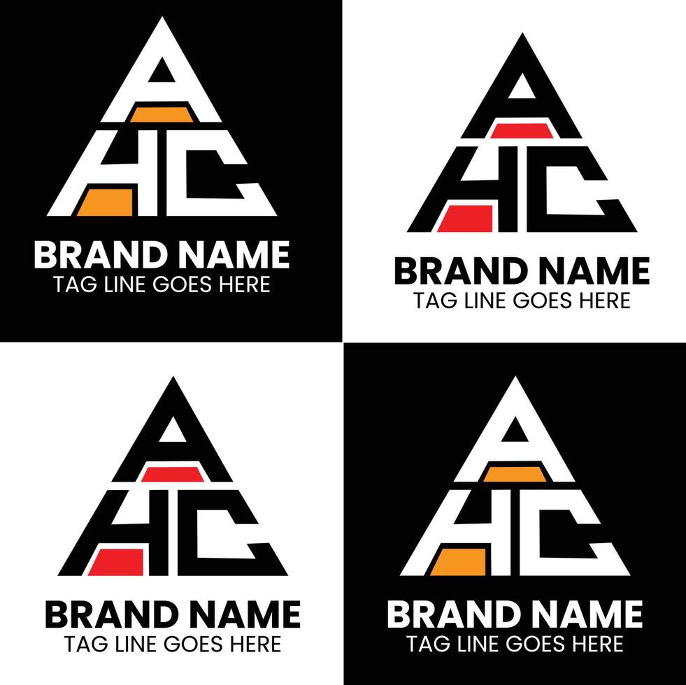 Awesome AHC Logo design vector