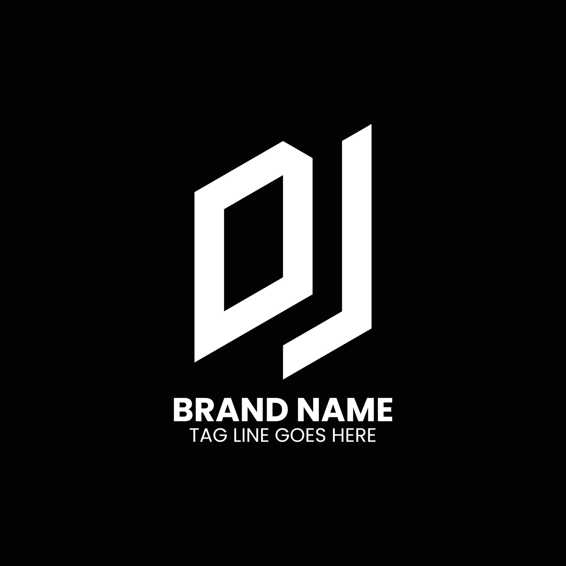 Unique DJ Letter logo design 5269981 Vector Art at Vecteezy