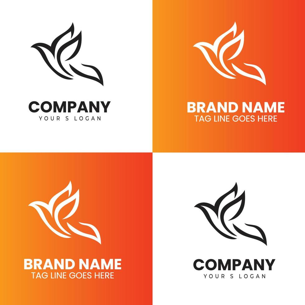 Creative Dove logo design vector