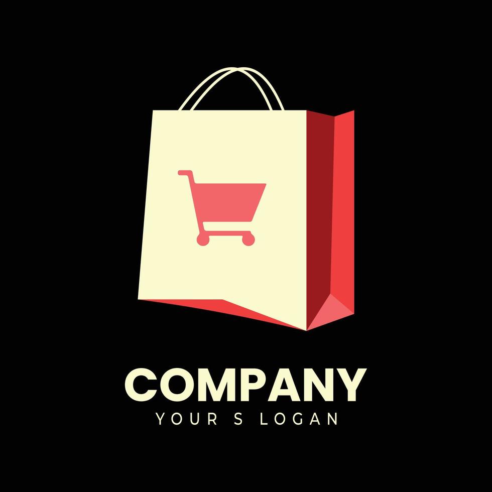Shopping Bag logo design vector