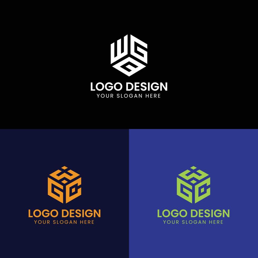 GWC logo design vector