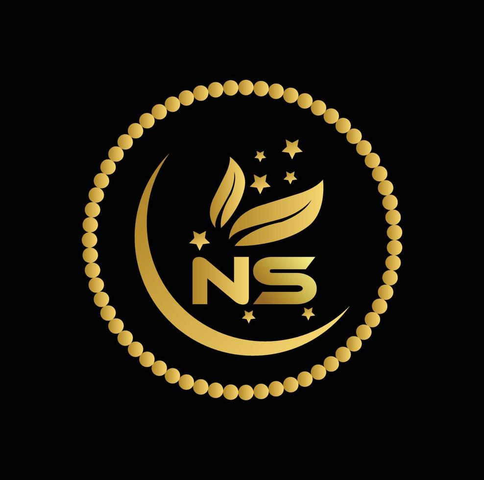 diseño de logotipo ns vector