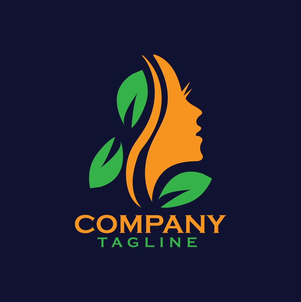 Creative Luxury beauty logo design vector