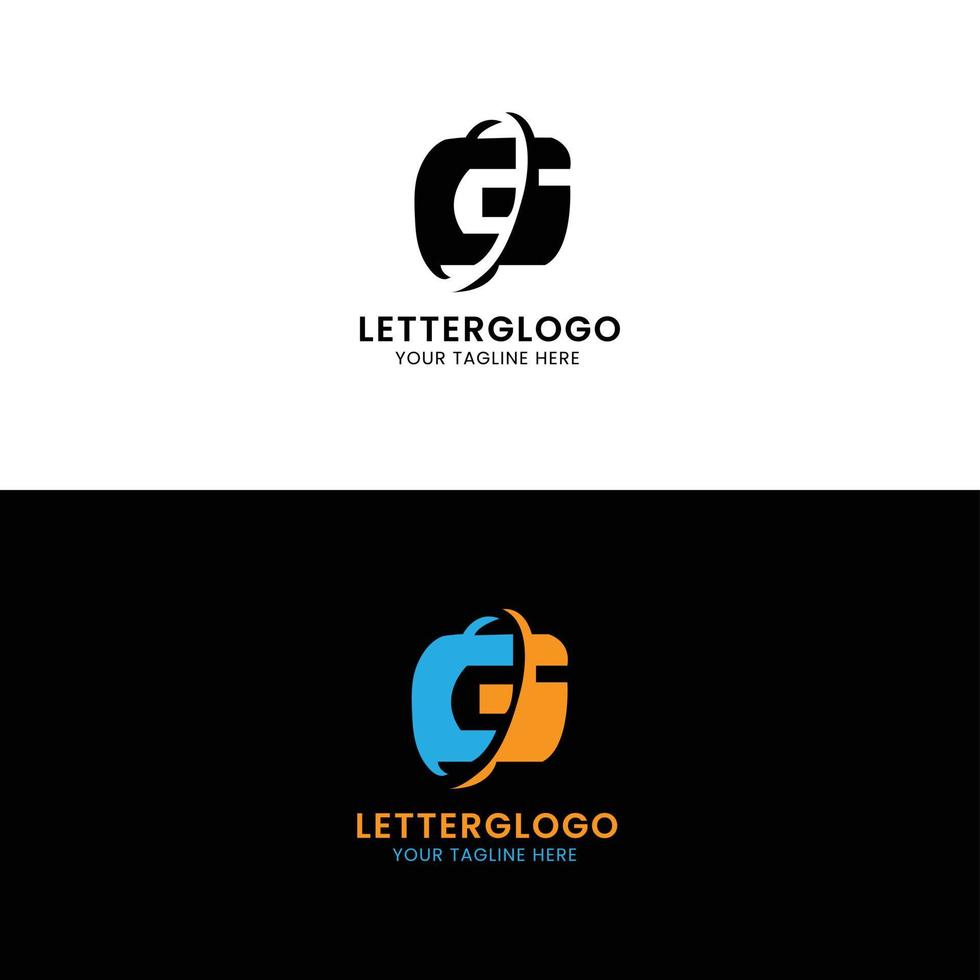 Creative G letter logo design vector