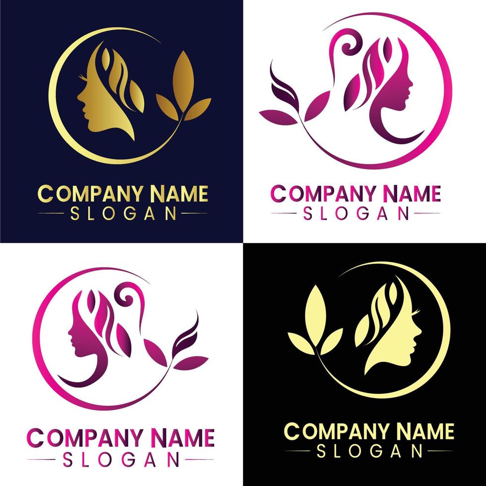 Beauty logo design vector