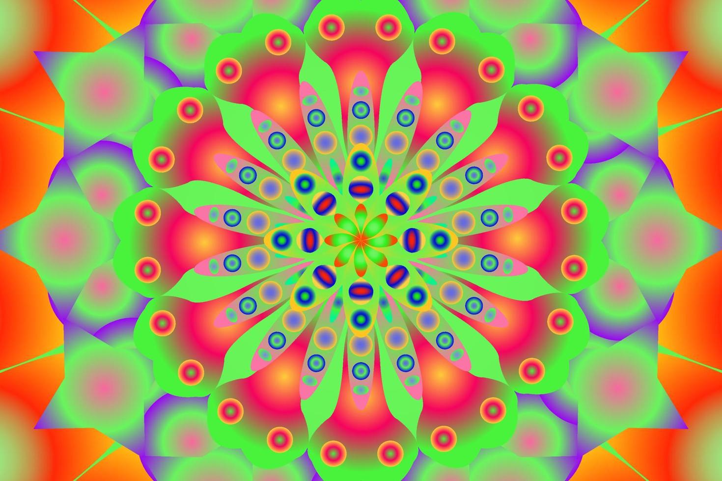 futuristic mandala background design vector