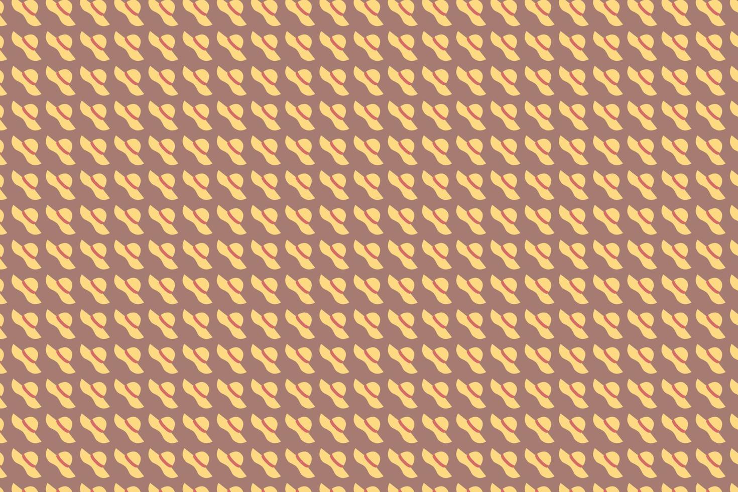 Simple and simple pattern with a picture of a hat vector