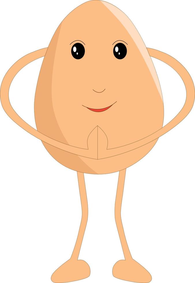 Cute requesting egg vector illustration cartoon